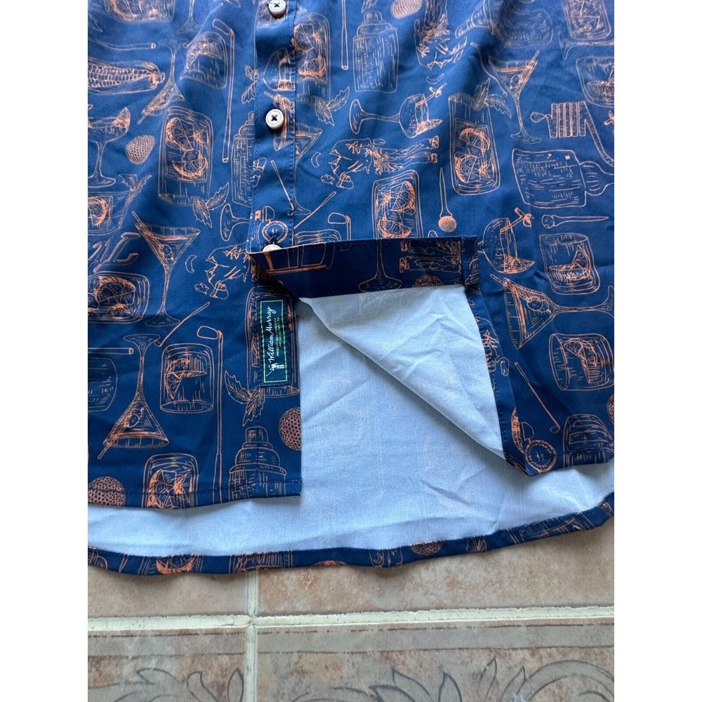 William Murray Tito's X Recipe For Success Golf Coral Button Down Size M - Picture 8 of 9